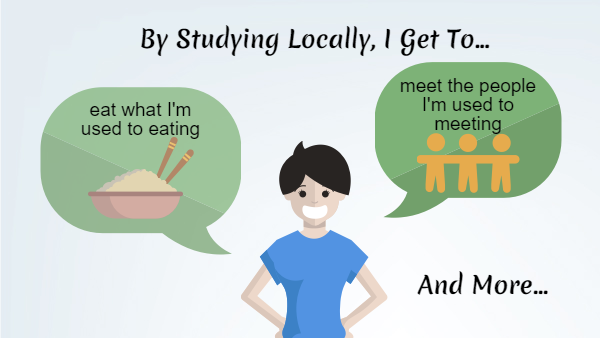 similarities between studying locally and studying abroad essay