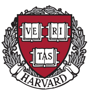 Harvard University logo.