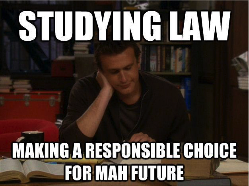 kata siapa kehidupan mahasiswa jurusan hukum membosankan?