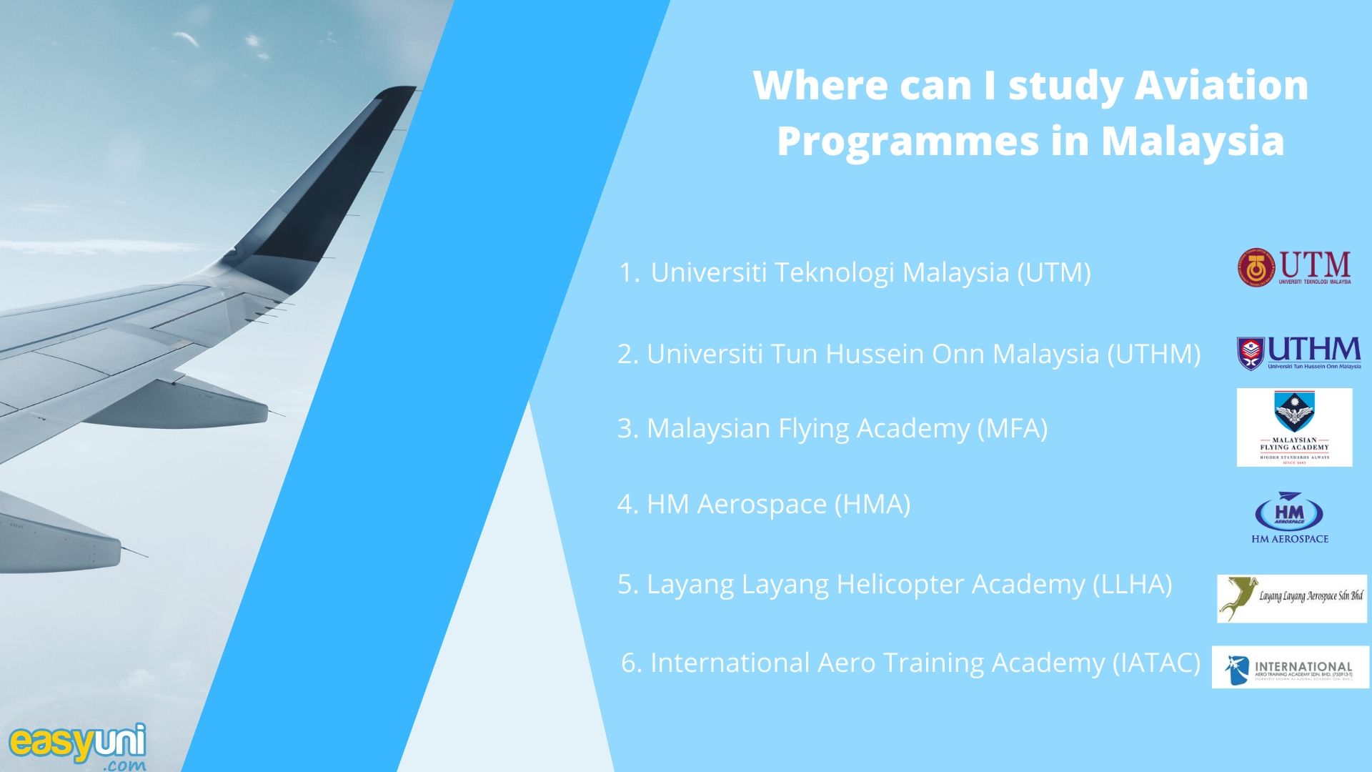 Where can I study Aviation Programmes in Malaysia